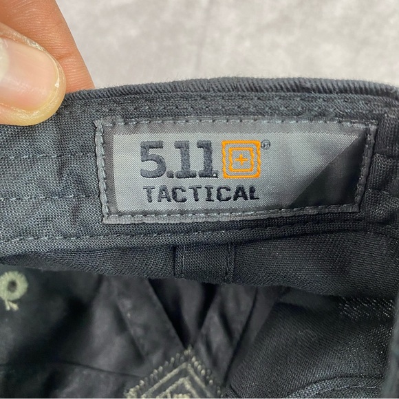 5.11 Tactical Hat Adult Olive Green 192 Tundra Logo Hiking Outdoors Dad Cap - Picture 9 of 16